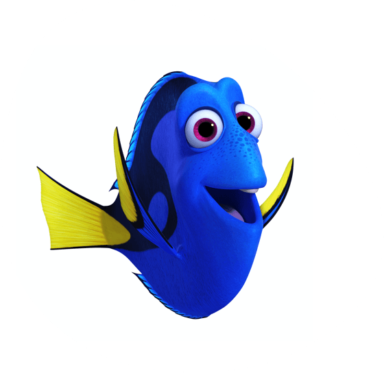 Finding Nemo Characters Png - Finding Dory Characters (560x544), Png Download