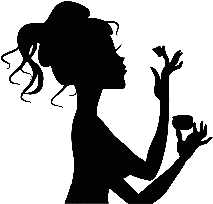 Svg Black And White Download Makeup Silhouette At Getdrawings Makeup Silhouette Full Size Png Download Seekpng