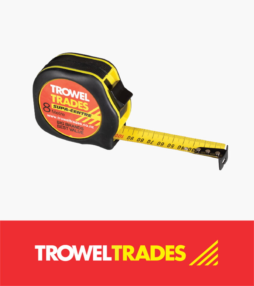 Trowel Trades Tape Measure 8m X 25m - Trowel Trades (889x1000), Png Download