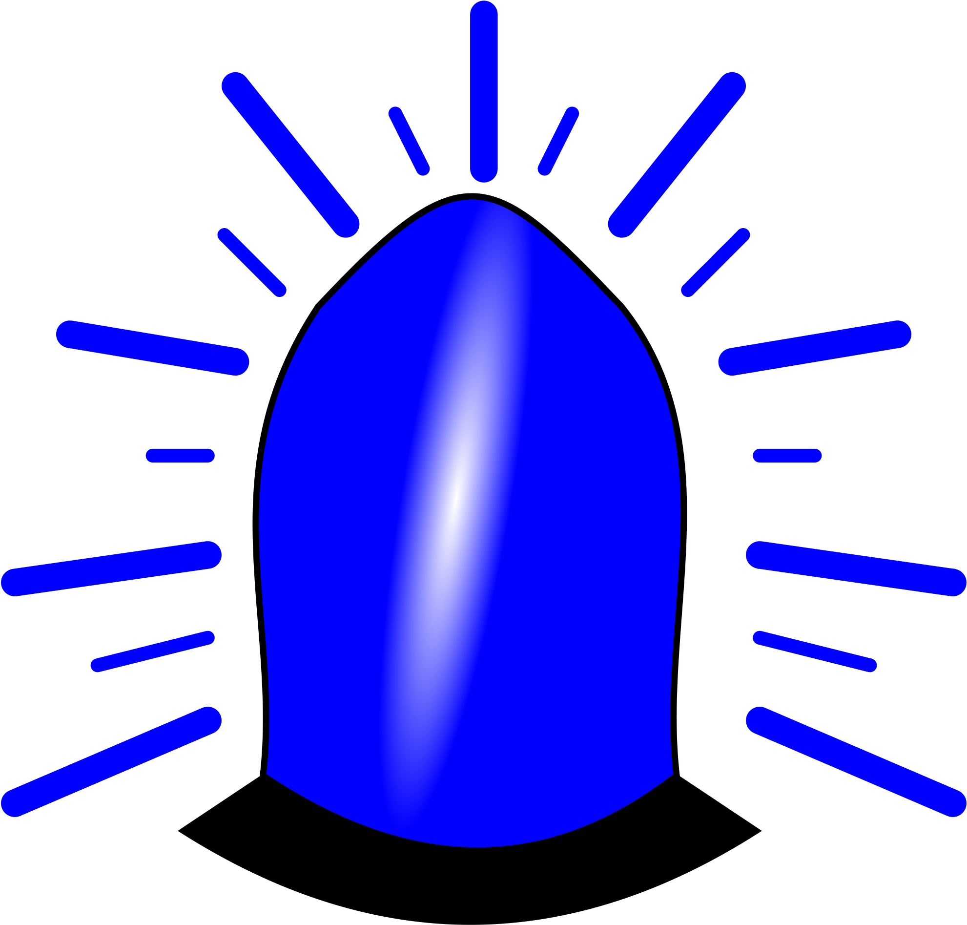 Open - Emergency Icon Blue (2000x1915), Png Download