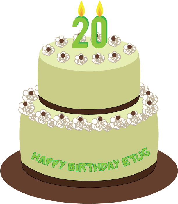 20 Birthday Cake Png (678x786), Png Download