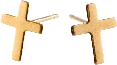 Gold Cross - Gold (500x500), Png Download