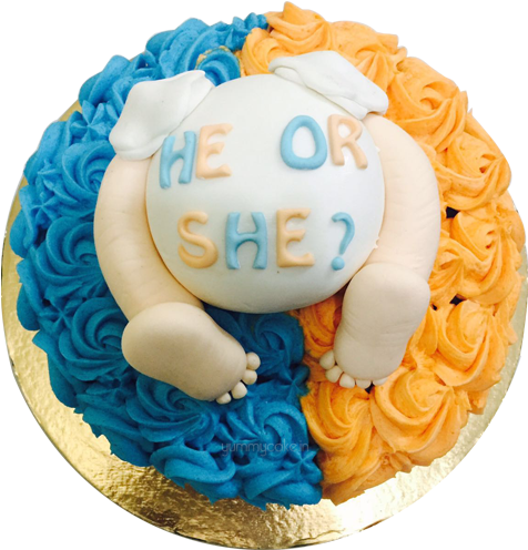 Baby Shower Cake - Baby Shower 1kg Cakes (500x500), Png Download