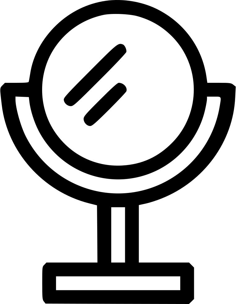 Beauty Care Cosmetics Makeup Salon Table Mirror Comments - Make Up Icon Png (762x980), Png Download