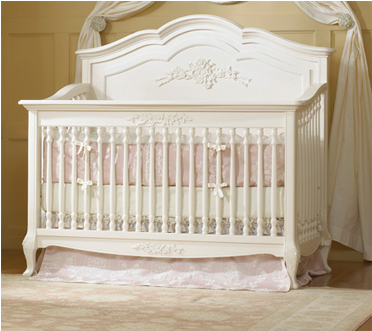 French Vanilla Crib - Dolce Babi Angelina Convertible Panel Crib, French (470x330), Png Download