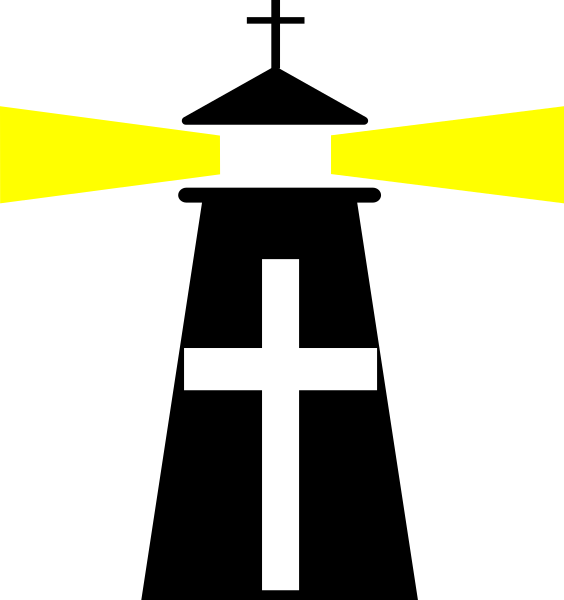 Lighthouse Cross Clipart (564x600), Png Download