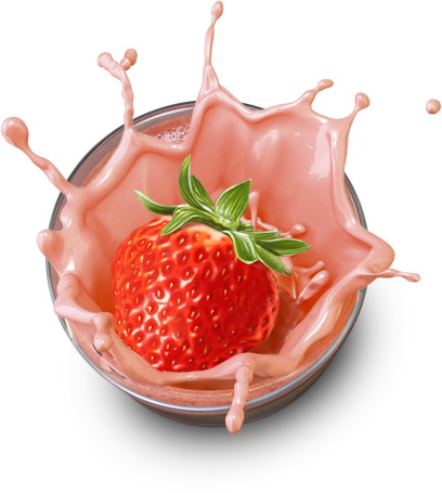 Our Smoothie Blends - Milkshake (408x455), Png Download