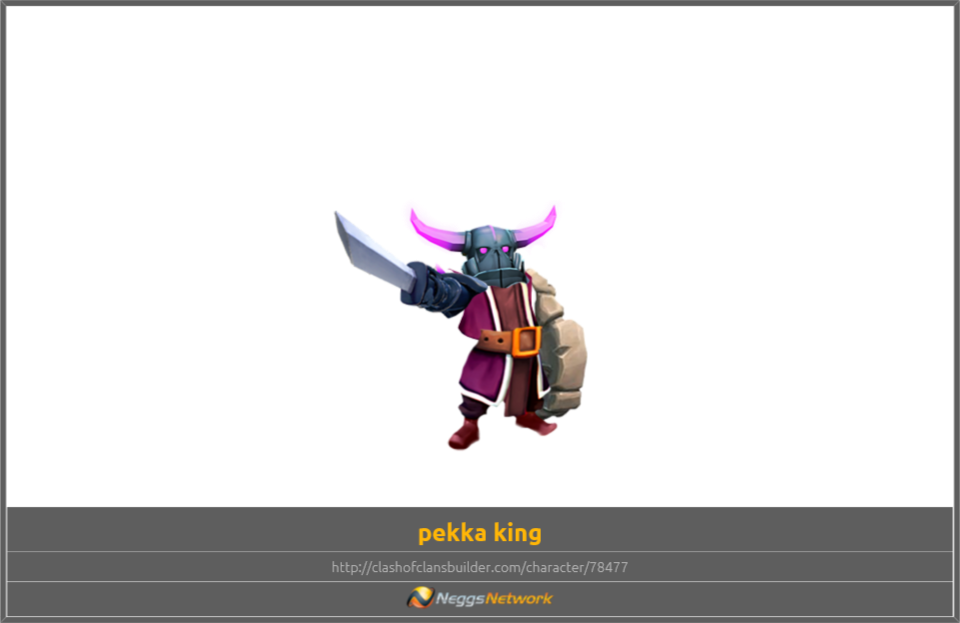 Pekka King Character - Clash Of Clans (960x623), Png Download