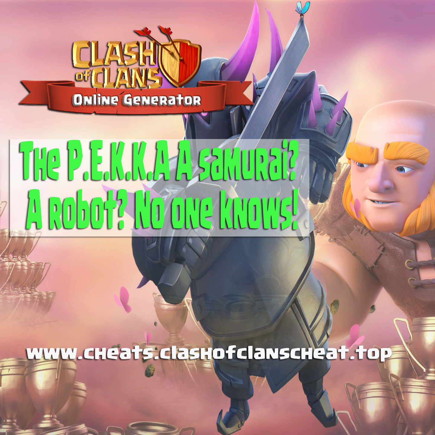 The P - E - K - K - A A Samurai A Robot No One Knows - Clash Of Clans (1440x1440), Png Download