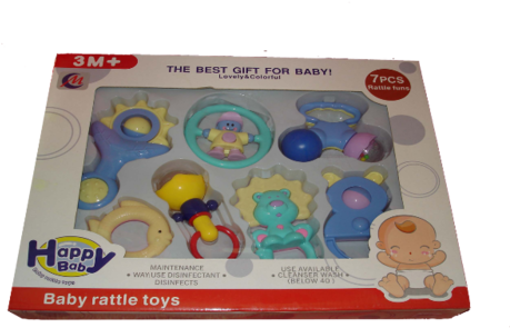 Baby Rattles - Baby Toys (500x340), Png Download