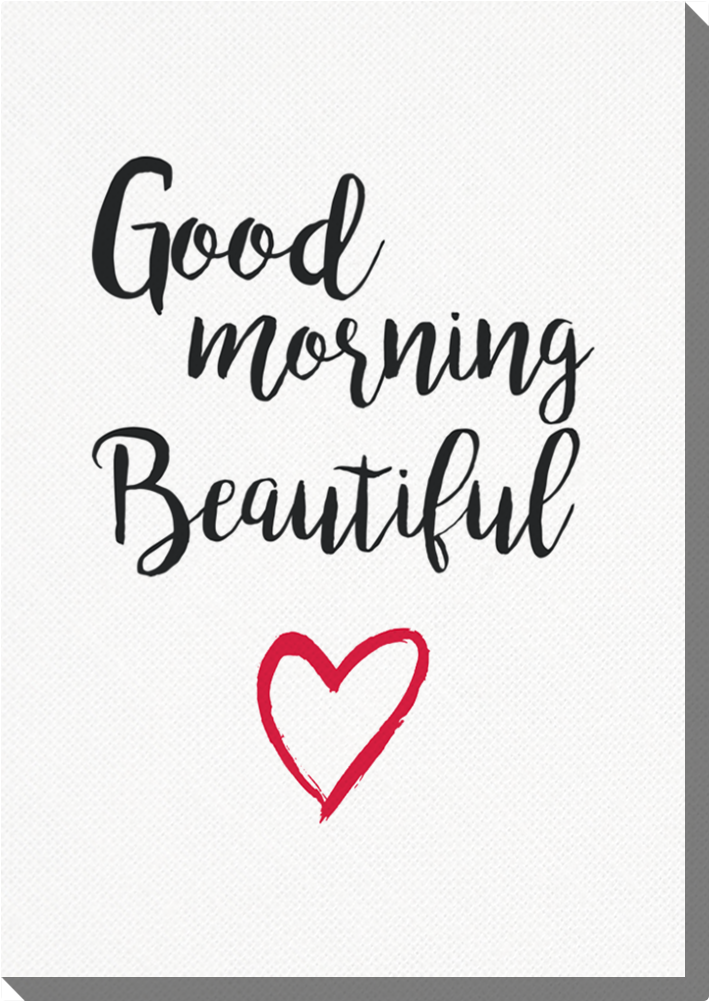 Photo Canvas Cm Good Morning Beautiful - Good Morning Beautiful Shot Glass (1000x1000), Png Download