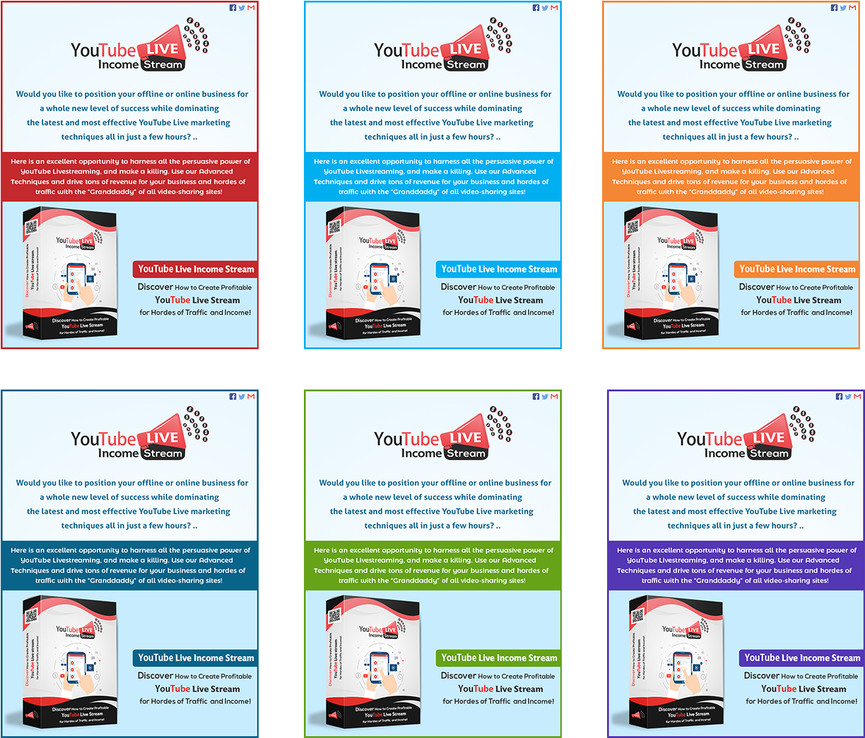 Youtube Live Income Stream Review - Flyer (1300x1116), Png Download