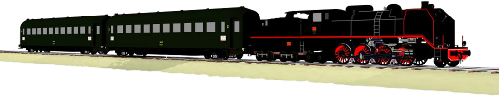 Steam Train Png - Train 3d Png (1024x275), Png Download