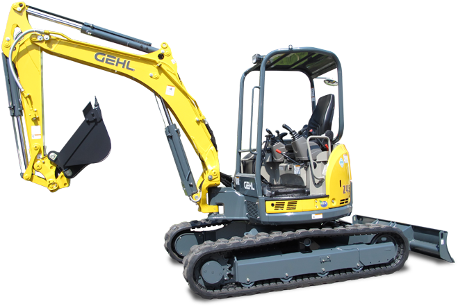 Excavator Png - Mini Excavator Png (686x450), Png Download