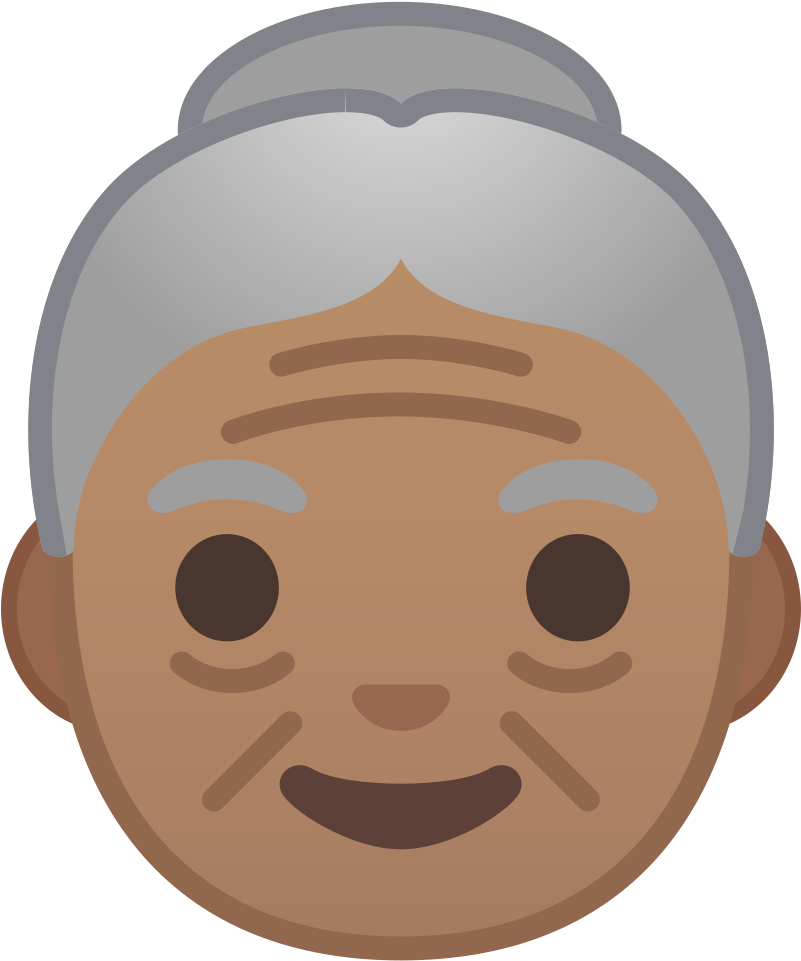 Download Svg Download Png - Old Woman Emoji People Icon (1024x1024), Png Download