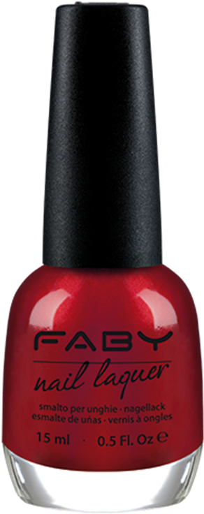 Nail Polish Png Height - Faby Lucky Coral (402x750), Png Download