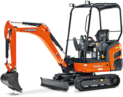 Kubota 1.8 Tonne Excavator (450x343), Png Download