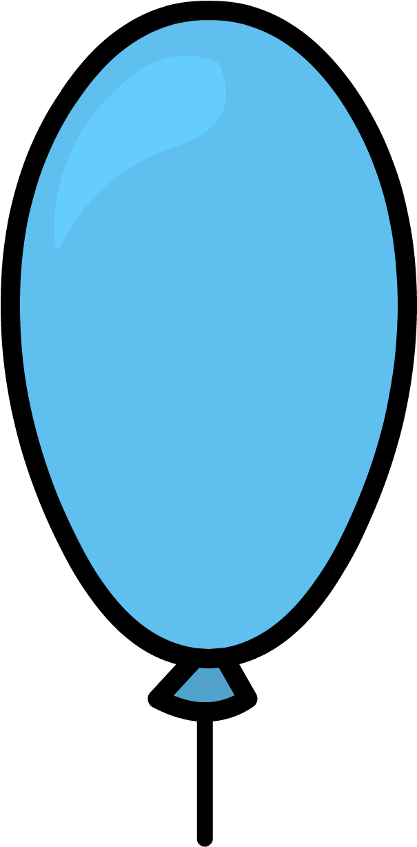 Image Blue Balloon Png Club Penguin Wiki - Oval Balloon Clipart (1227x1227), Png Download