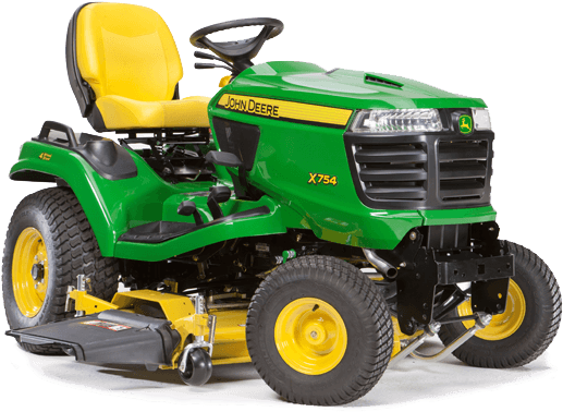 4-wheel Steering Lawn Mowers - John Deere X300 Mower (616x443), Png Download