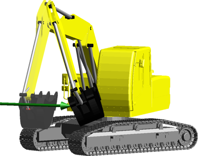 Flexbody Excavator Model - Library (400x315), Png Download