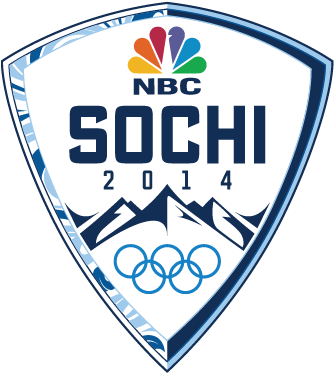 The Nbc Olympics Tumblr Celebrates Olympic Pride From - Nbc Sochi 2014 Logo (342x385), Png Download