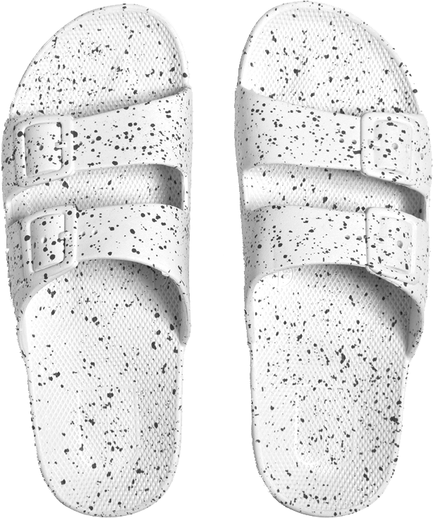White Splatter - Moses - Freedom Sandals - White Splatter - 36/37 (636x740), Png Download