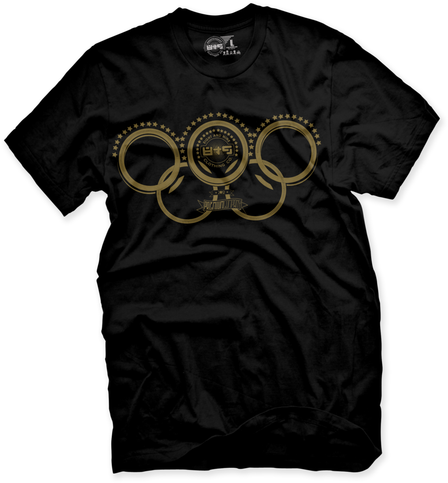 Gold Olympic Rings T Shirt - Do I Look Like Someone Who Cares (933x1024), Png Download