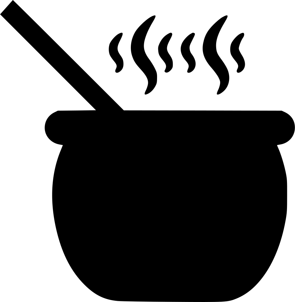 Ancient Cauldron Cooking Fire Pot Slime Soup Comments - Pot Png Icon (958x980), Png Download