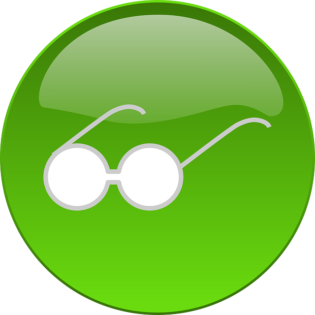 Button, Glasses, Prescription, Glass, Eyes - Eyeglasses Button Icon (640x640), Png Download