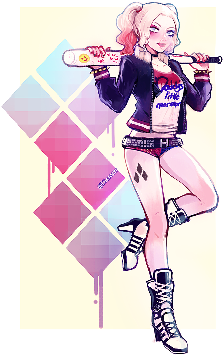 Guq6doe - Harley Quinn Suicidé Squad Drawing (800x1280), Png Download