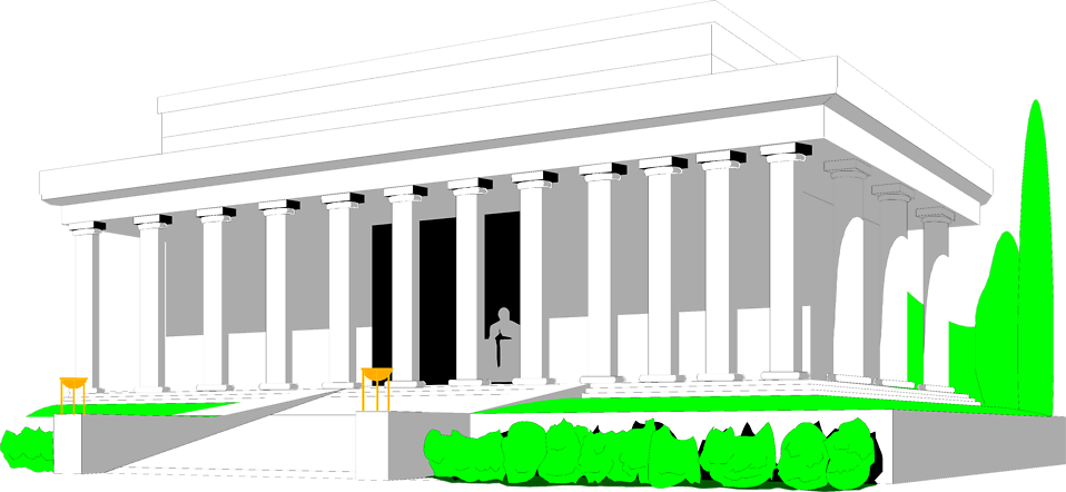 Clip Art Library Library Lincoln Free Stock Photo Illustration - Lincoln Memorial Washington Dc Png (958x442), Png Download