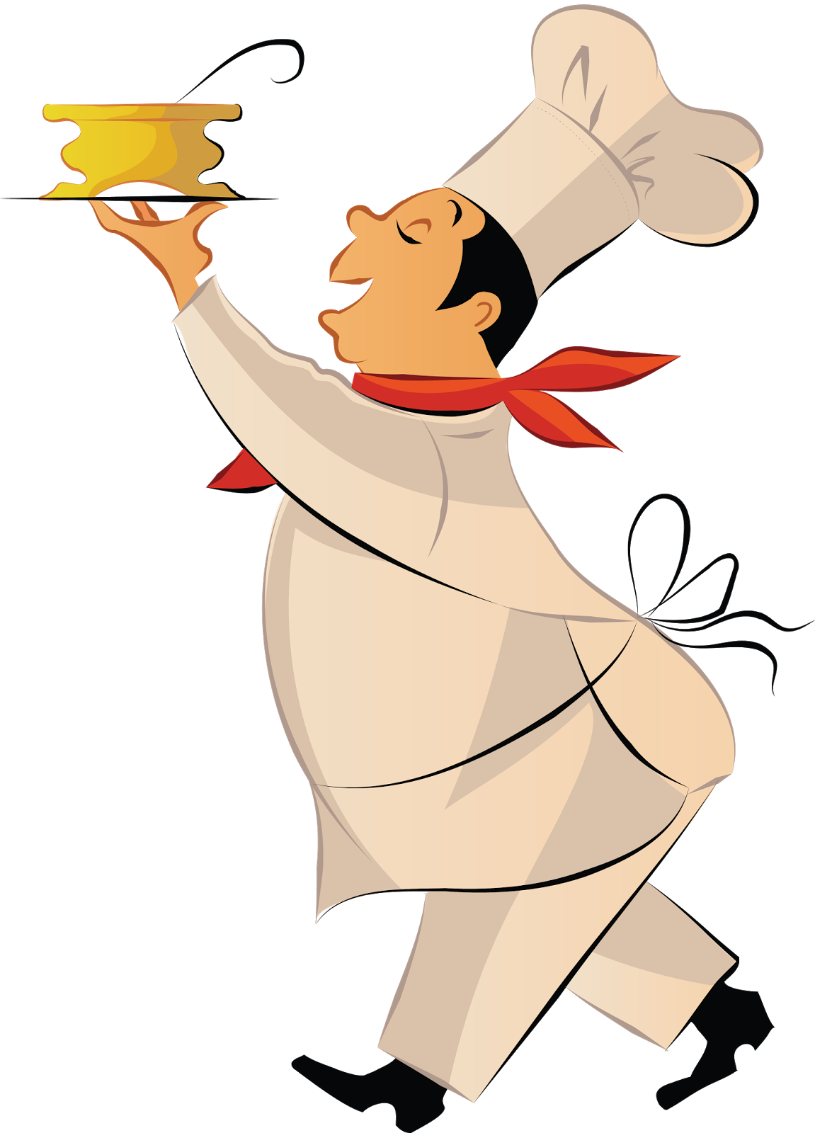 Pizza Chef Cooking Clip Art - Vector (1151x1600), Png Download