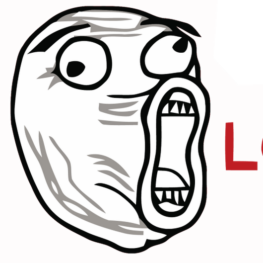 Lol - Lol Face (530x529), Png Download