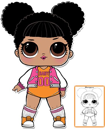 Lol Dolls Clipart At Getdrawings Com Free - Lol Surprise Hoops Mvp (389x481), Png Download