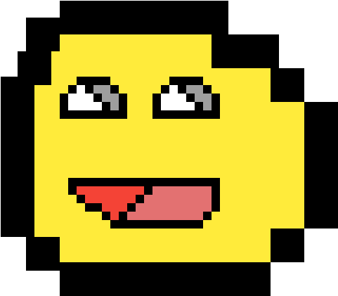 The Lol Face - Sonic Ring Pixel Art (1200x1200), Png Download