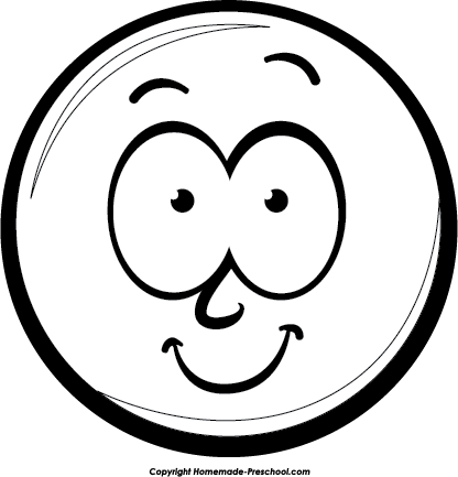 Smiley - Face - Clipart - Black - And - White - Mad Face Clip Art Black And White (416x433), Png Download