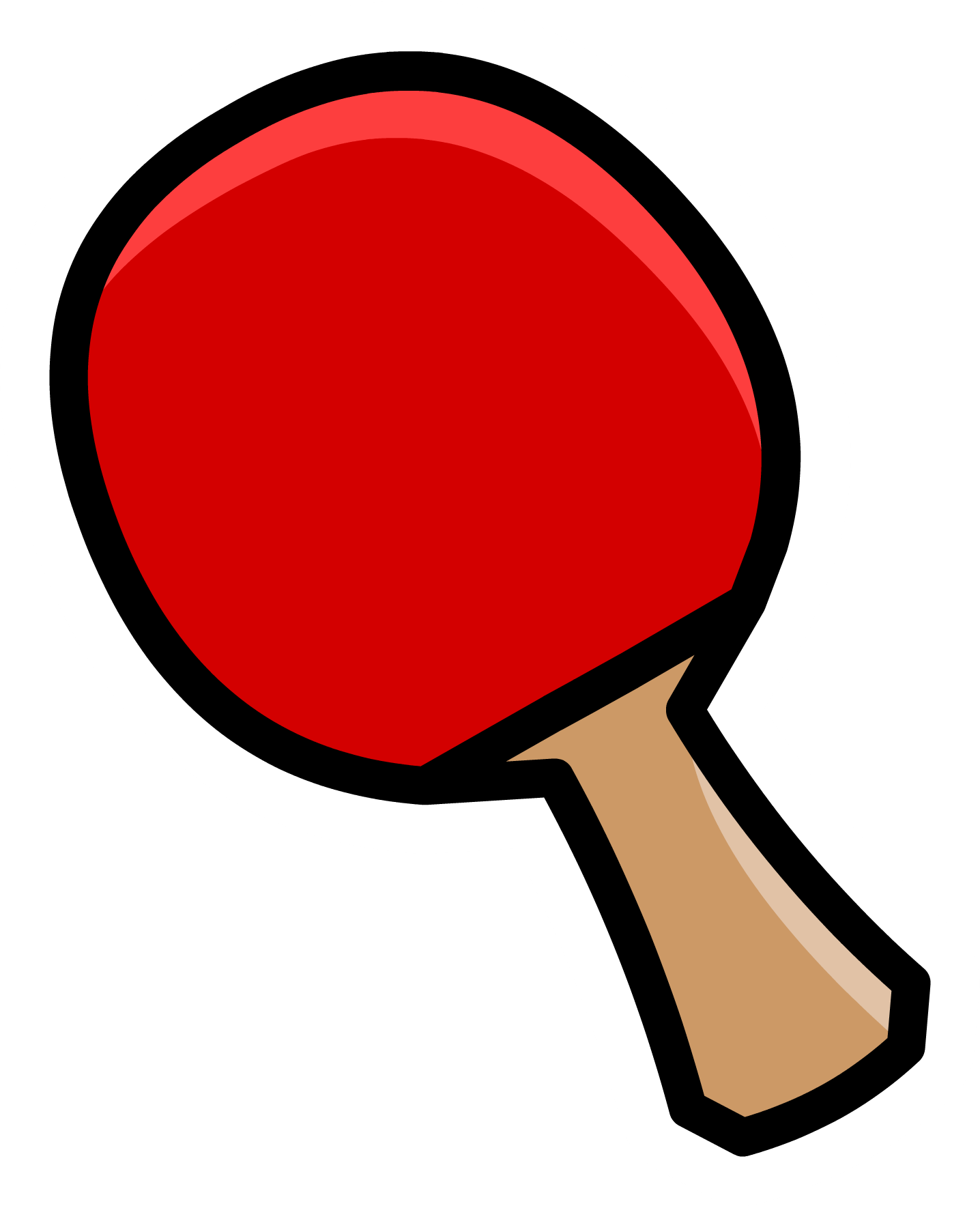 Ping Pong Paddle Pin - Table Tennis Racket Png (1436x1767), Png Download