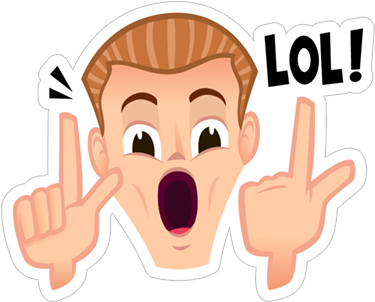 Lol - Sticker (490x317), Png Download
