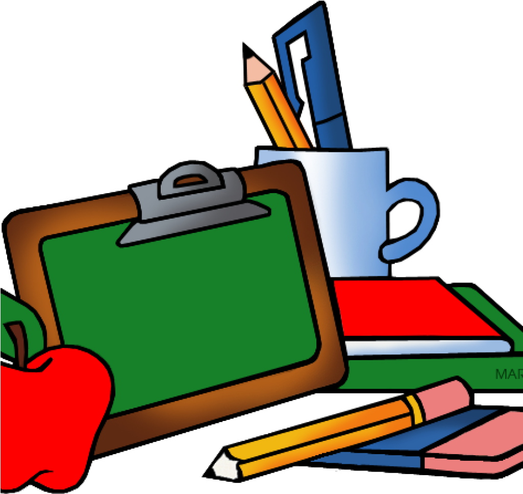 School Supplies Clip Art Brain Clipart Hatenylo - School Supplies Clipart (1024x1024), Png Download