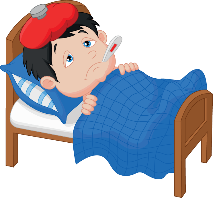 Picture Free Stock Flu Clipart Sick Kid - Sick Kid Png (743x690), Png Download