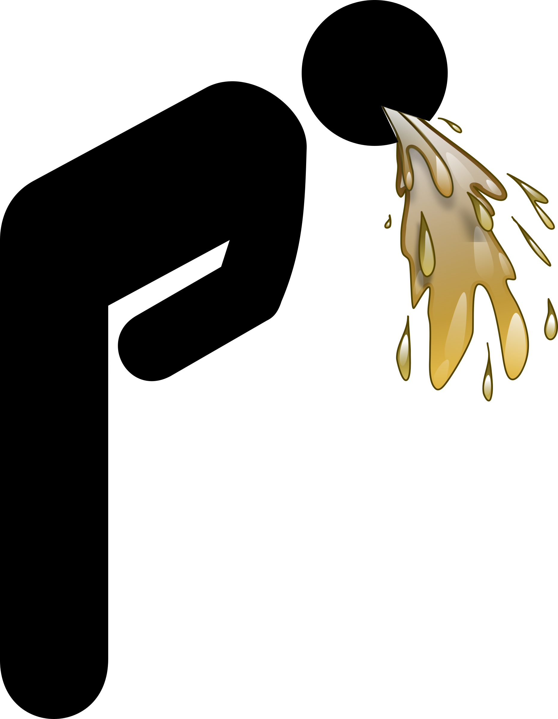 Png Man Vomiting Transparent Man Vomiting - Vomiting Clipart (1861x2400), Png Download