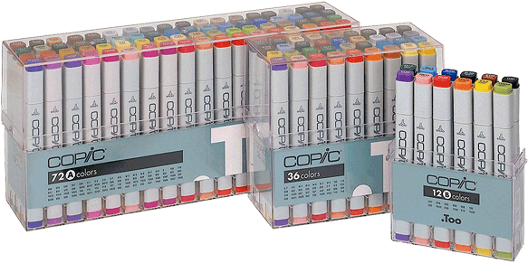 Copic Original Marker Sets - Art Markers Copic (600x334), Png Download