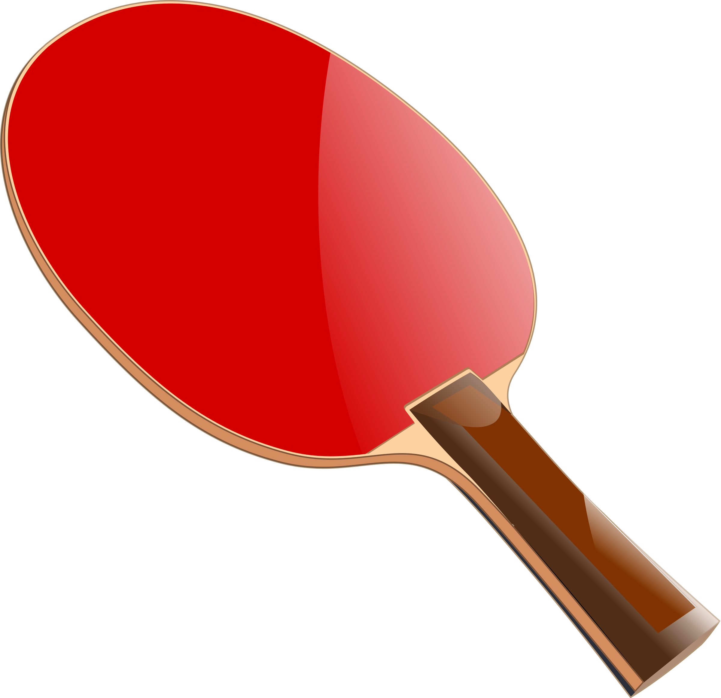 Ping Pong Racket Png Image Table Tennis Paddle Png - Table Tennis Racket Png (2400x2323), Png Download