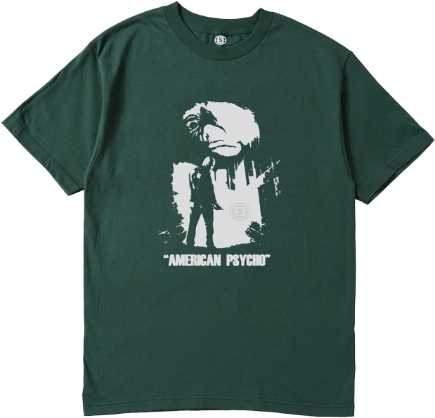 American Psycho Forest Green - Active Shirt (750x750), Png Download
