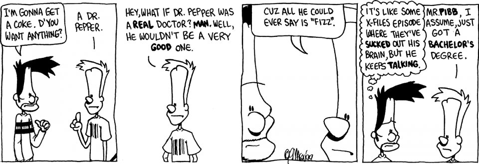 Comic Strip - "dr - Pepper" - Dr Pepper Human (960x329), Png Download