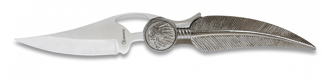 Pocket Knife Albainox Pluma 9 Cm - Spur (1140x293), Png Download
