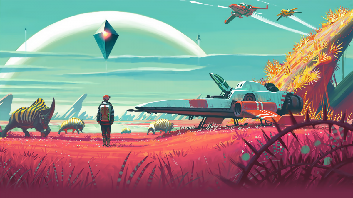No Man's Sky No Man's Sky No Man's Sky - No Mans Sky Planets (1200x1200), Png Download