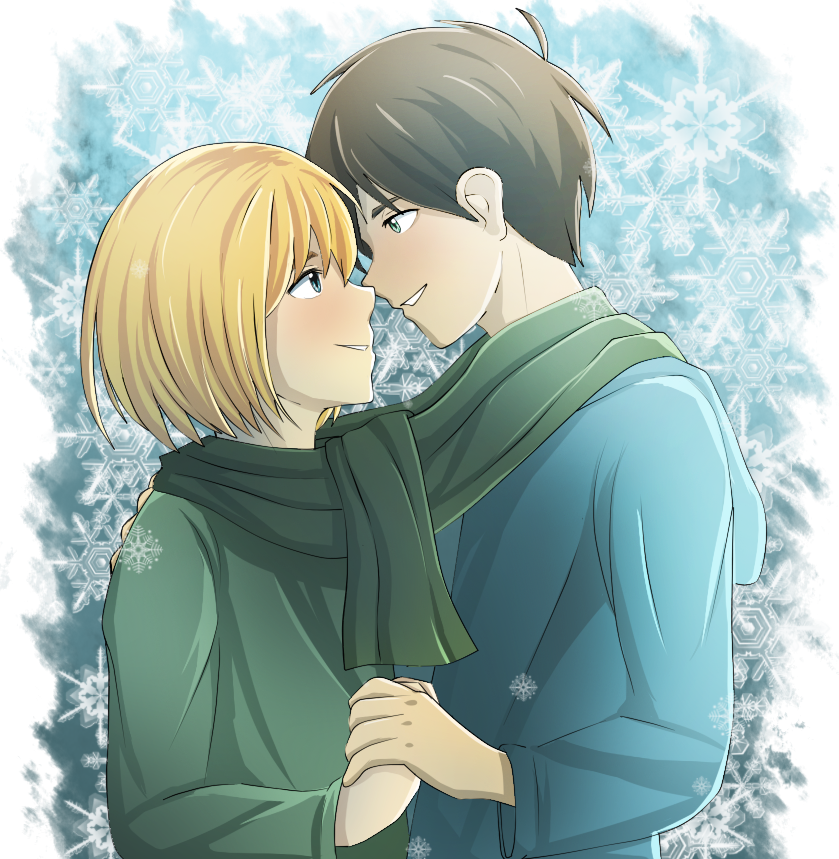 Attack On Titan Pairings Eremin - Armin Attack On Titan Fanfic (839x859), Png Download