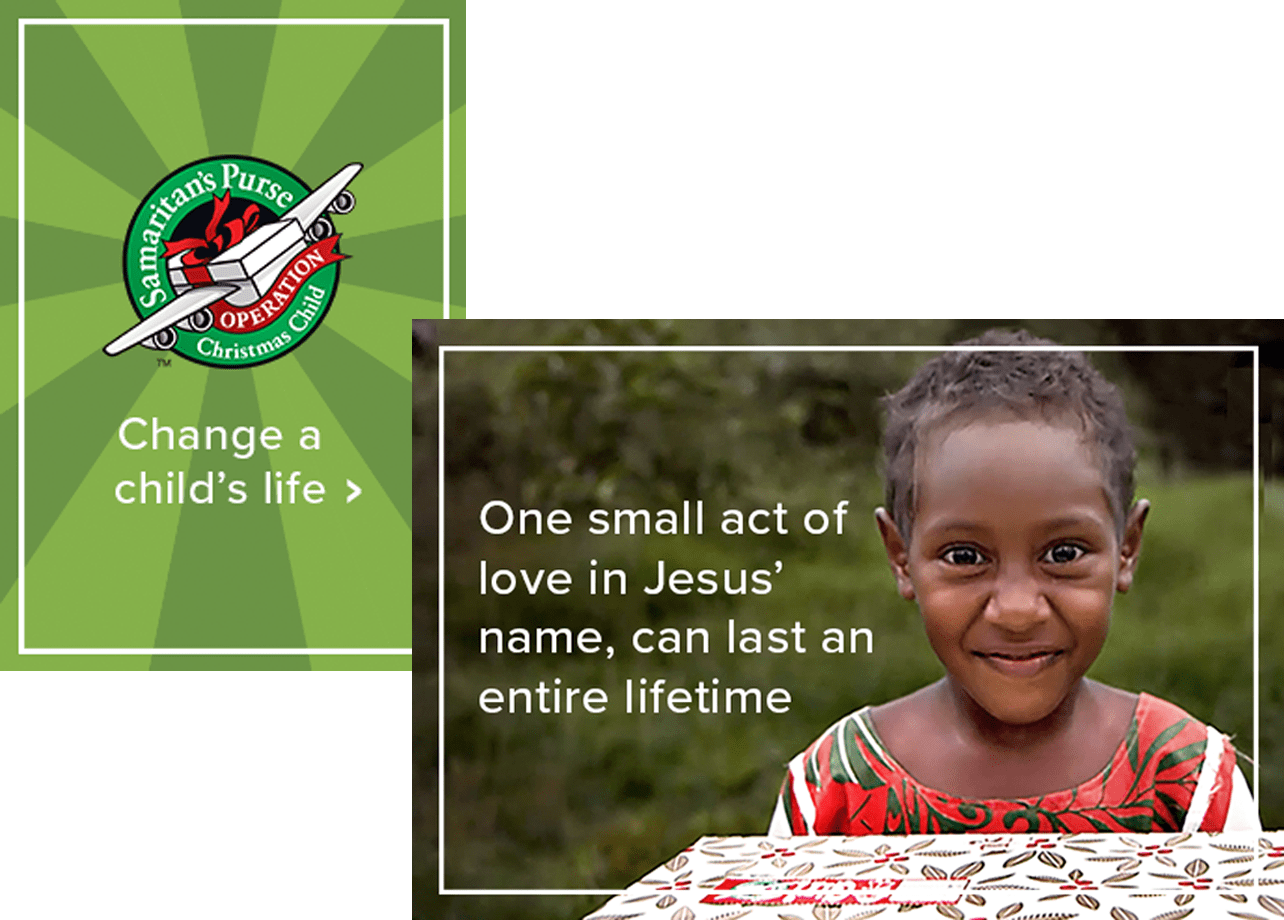 Samaritan's Purse Digital Marketing Campaign Display - Operation Christmas Child 2010 (1284x920), Png Download