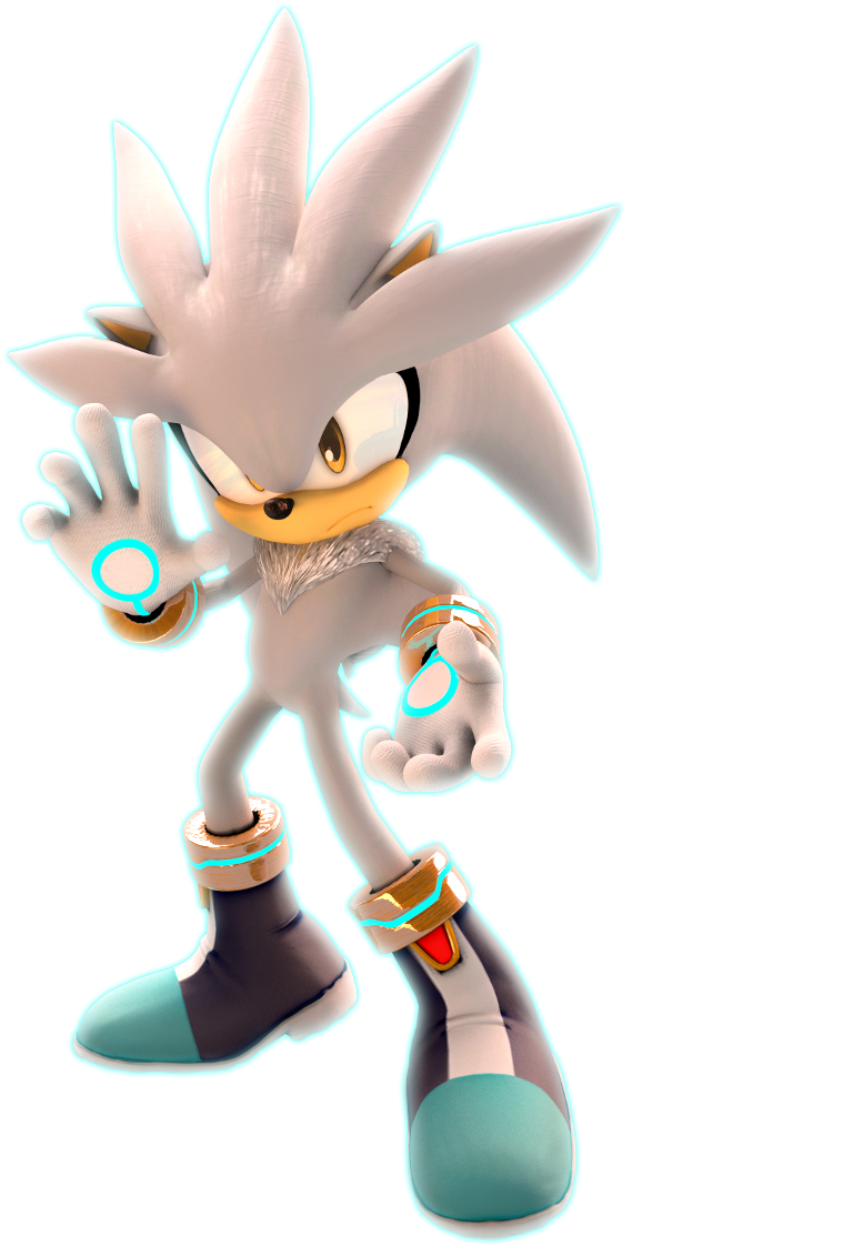 Silverthehedgehog Sticker - Silver The Hedgehog Render (1024x1199), Png Download